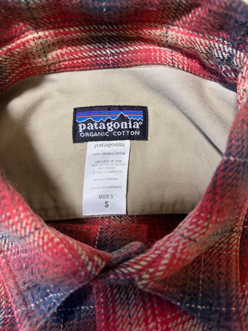 パタゴニア オンブレ　シャドー　04年 オーガニックコットン　ネルシャツ