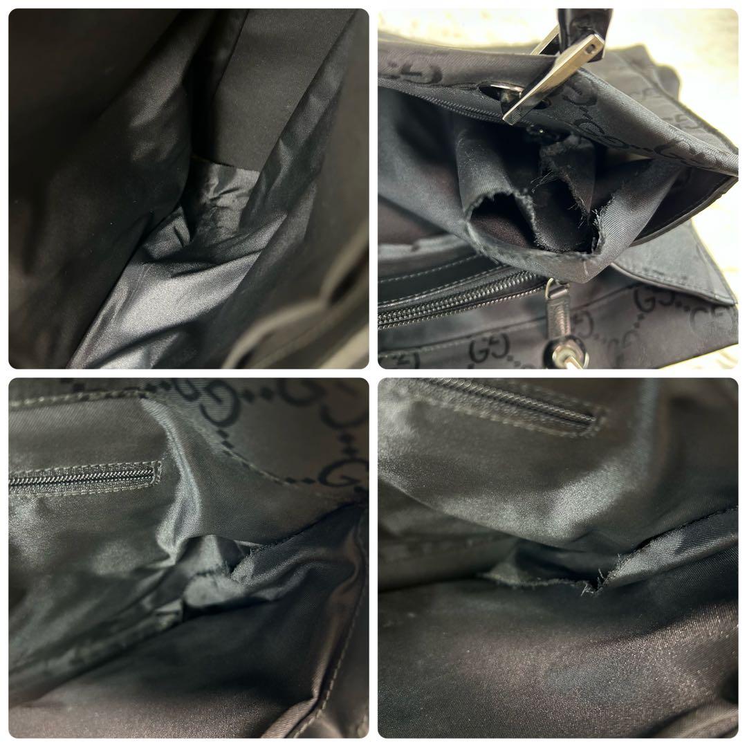 GUCCI トートバッグ ハンドバッグ ナイロン GG　バンブー 総柄