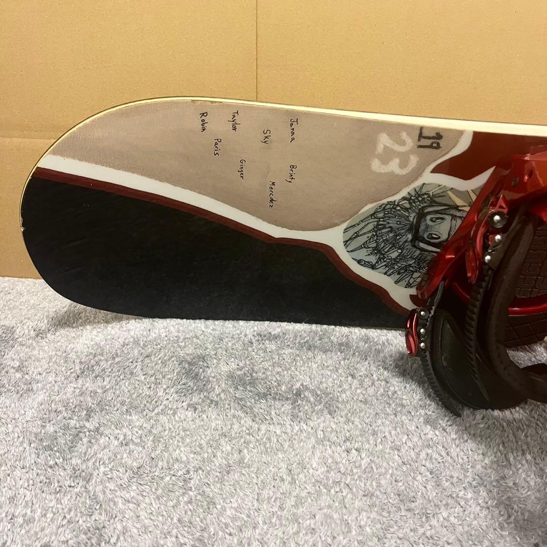 バートン UNINC アンインク スノーボード Custom ビンディング付き