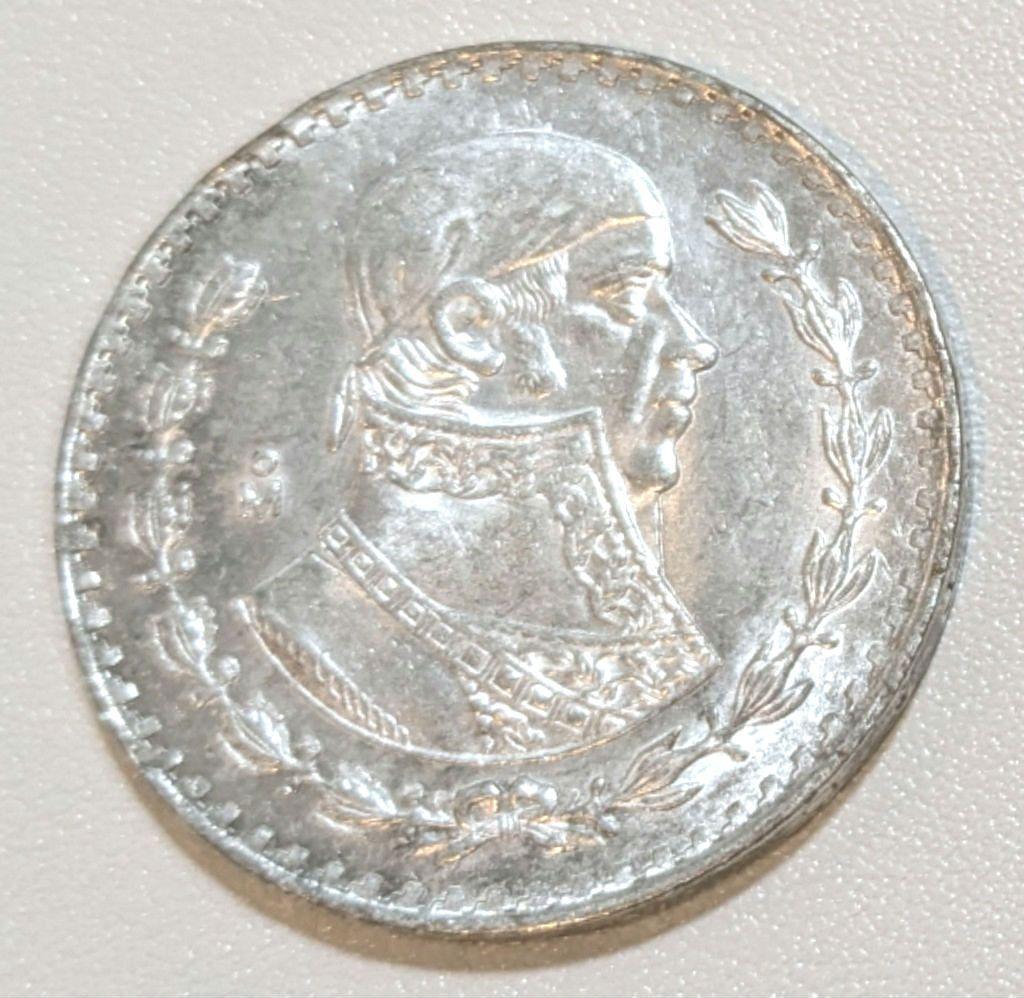 【 銀貨 】メキシコ1ペソ 4枚（1957〜1963 ）大型銀貨