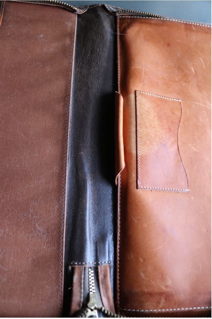 【名作】RRL レザー ドキュメントケース バッグ　A-2タイプ