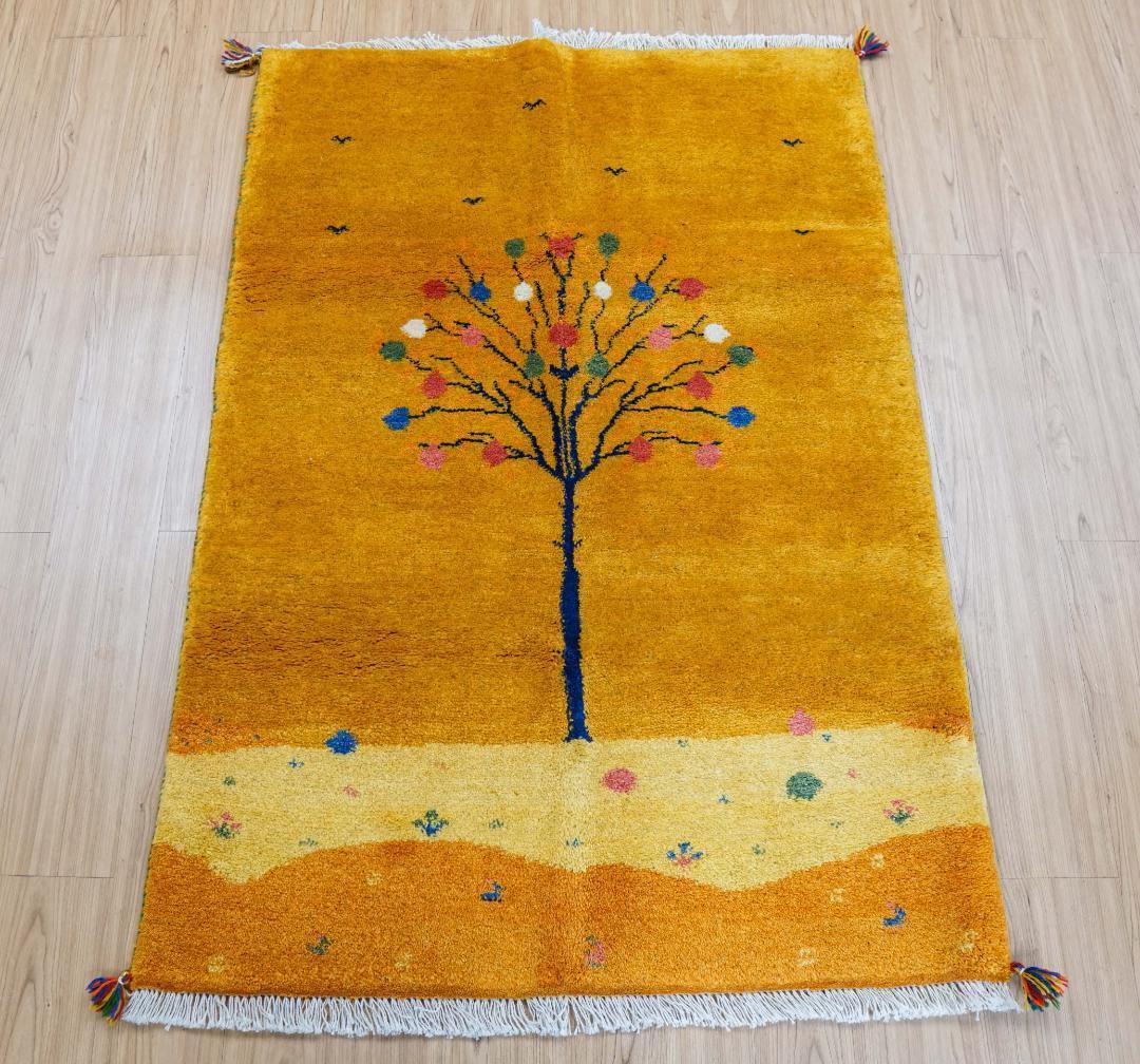 150×100cm ペルシャ絨毯 手織りギャッベ アマレ族ギャベ