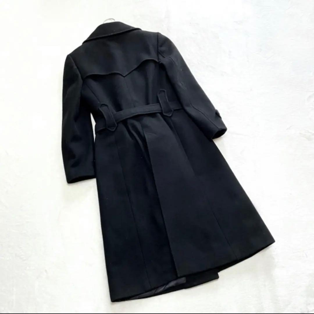 Herno ブラック ロングコート ベルト付き