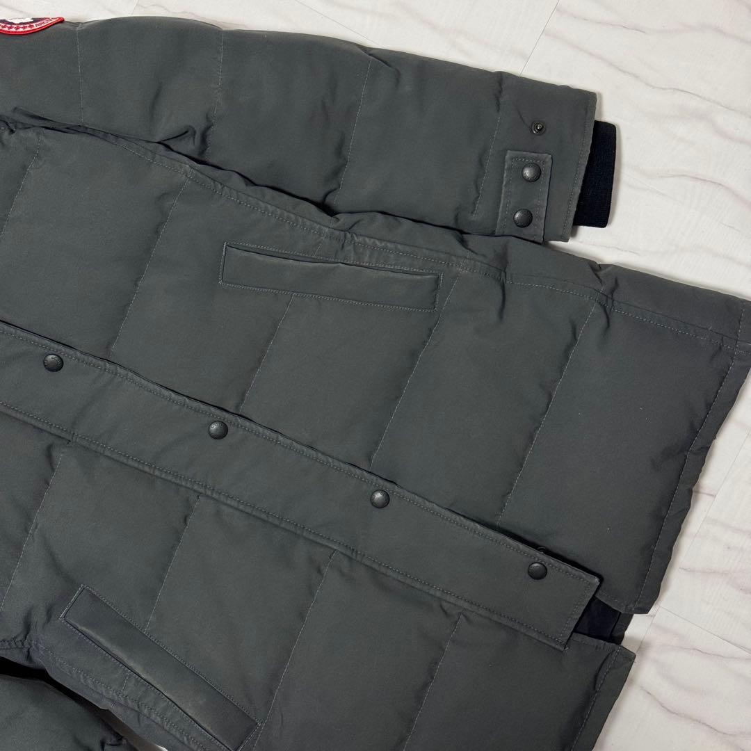 カナダグースシェルバーンパーカー ダウンコート コヨーテファー グレー Sサイズ