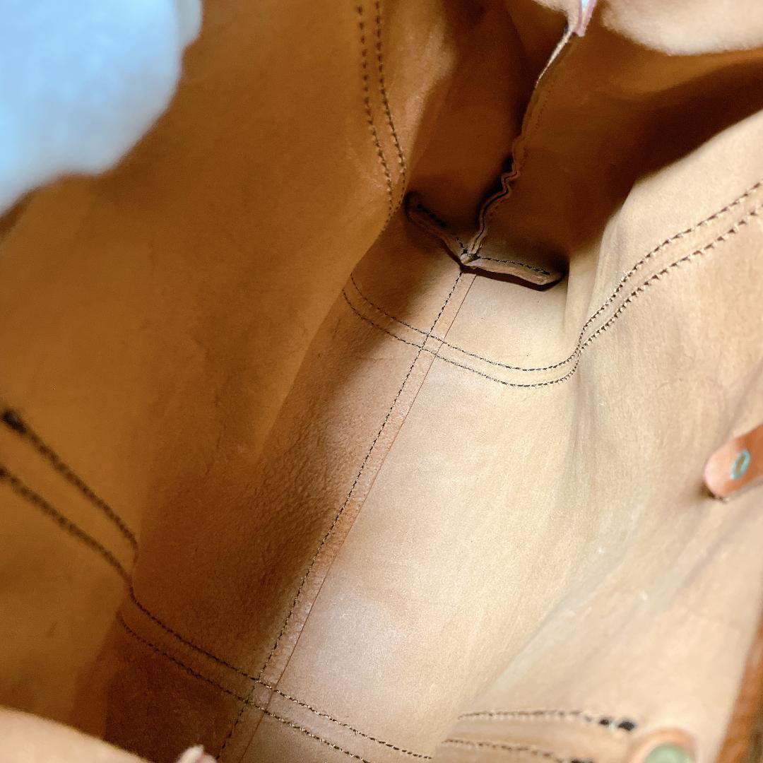 HERZ organ 口枠トートバッグ ミネルバボックス G-14 アンバー