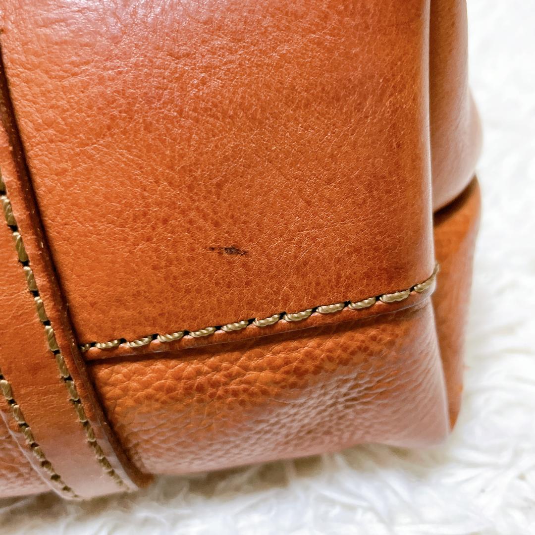 HERZ organ 口枠トートバッグ ミネルバボックス G-14 アンバー