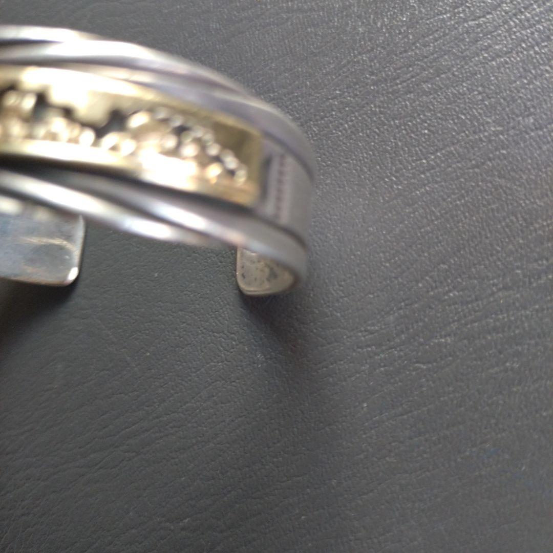 ナバホ　　１４Ｋ×シルバー９２５ バングル