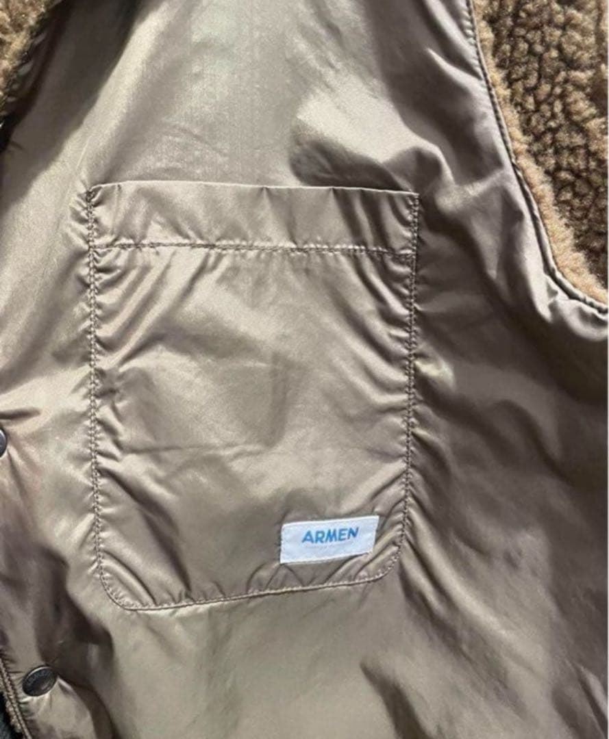 【美品】ジャーナルスタンダードラックス　ARMEN ロングベスト　リバーシブル