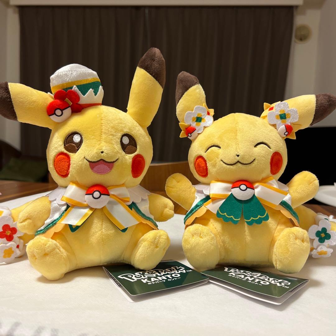 【新品未使用】 ポケパークカントー　ピカチュウ　ぬいぐるみ　ポケモン　セット