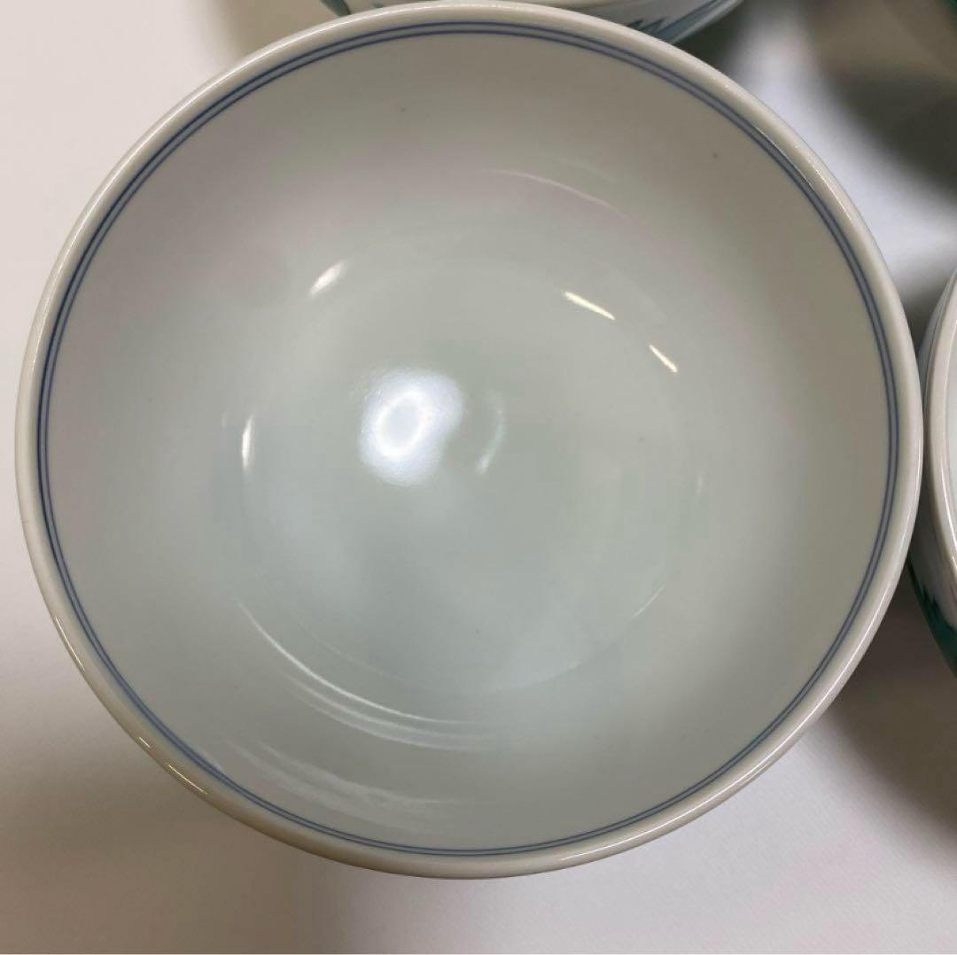 平安　京泉　清水焼 京焼 唐草 丼 どんぶり 小丼 6点セット　鉢　深鉢　丼　椀