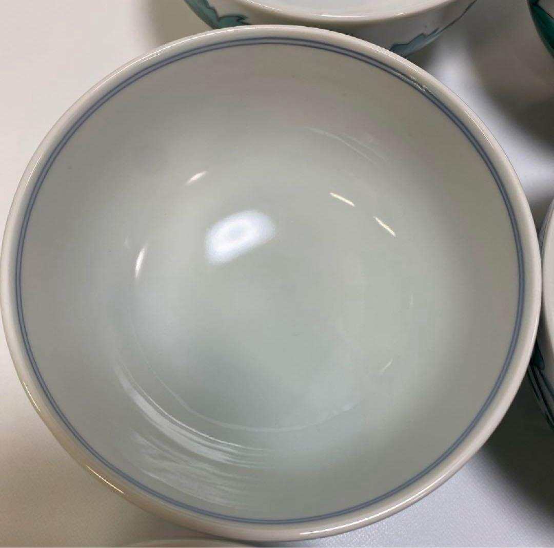 平安　京泉　清水焼 京焼 唐草 丼 どんぶり 小丼 6点セット　鉢　深鉢　丼　椀