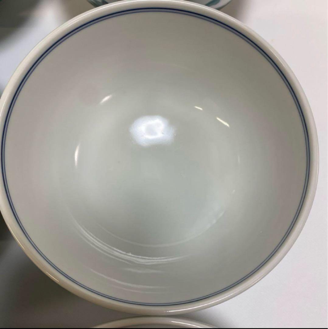 平安　京泉　清水焼 京焼 唐草 丼 どんぶり 小丼 6点セット　鉢　深鉢　丼　椀