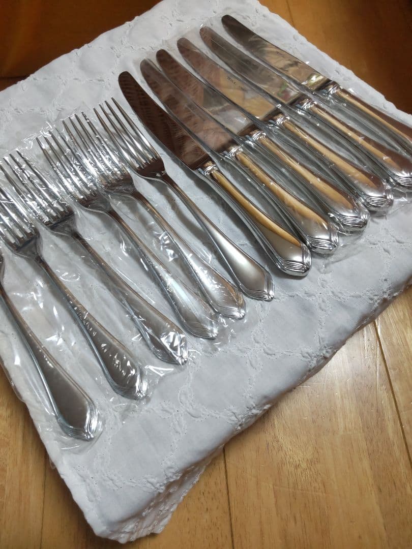 燕物産 TBCLデザートナイフ&フォーク 18ー12ステンレスカレント最終価格