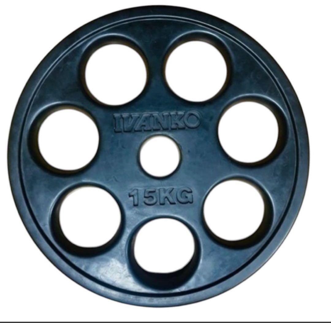 IVANKO イバンコ15KG バーベルラバープレート②