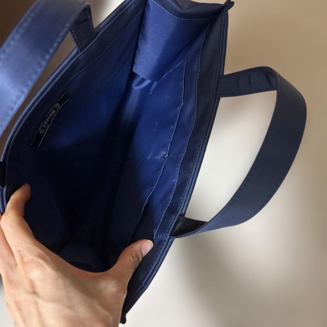 FEILER ネイビー 学校　トートバッグ