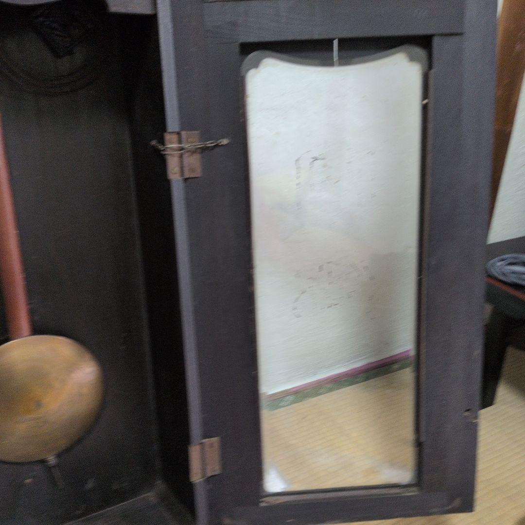 明治時計　ジャンク品　大型　振り子時計 　古時計　昭和レトロ　ゼンマイ時計