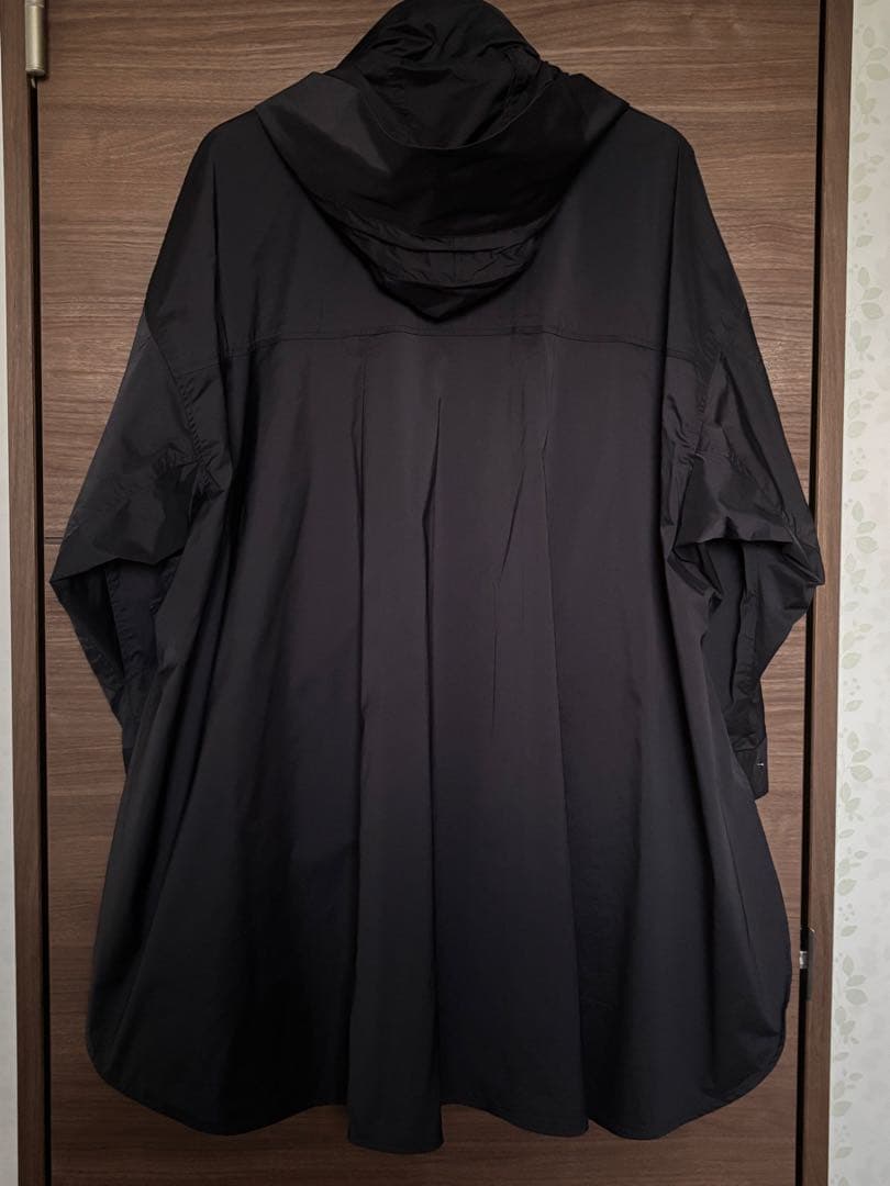 ENFÖLD フード付きオーバーサイズ　スプリングコート　36 ネイビー