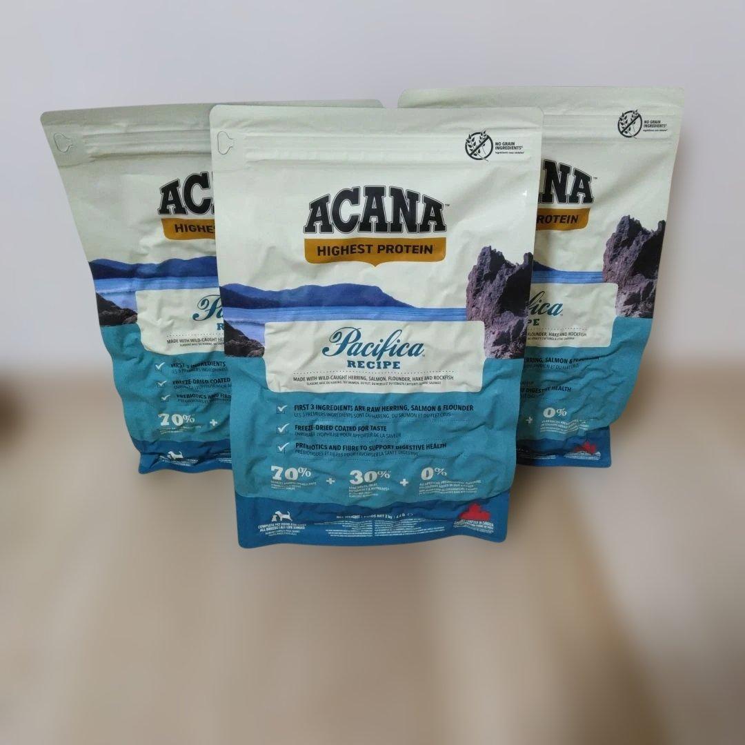 ACANA Pacifica Recipe ドライドッグフード　3袋セット