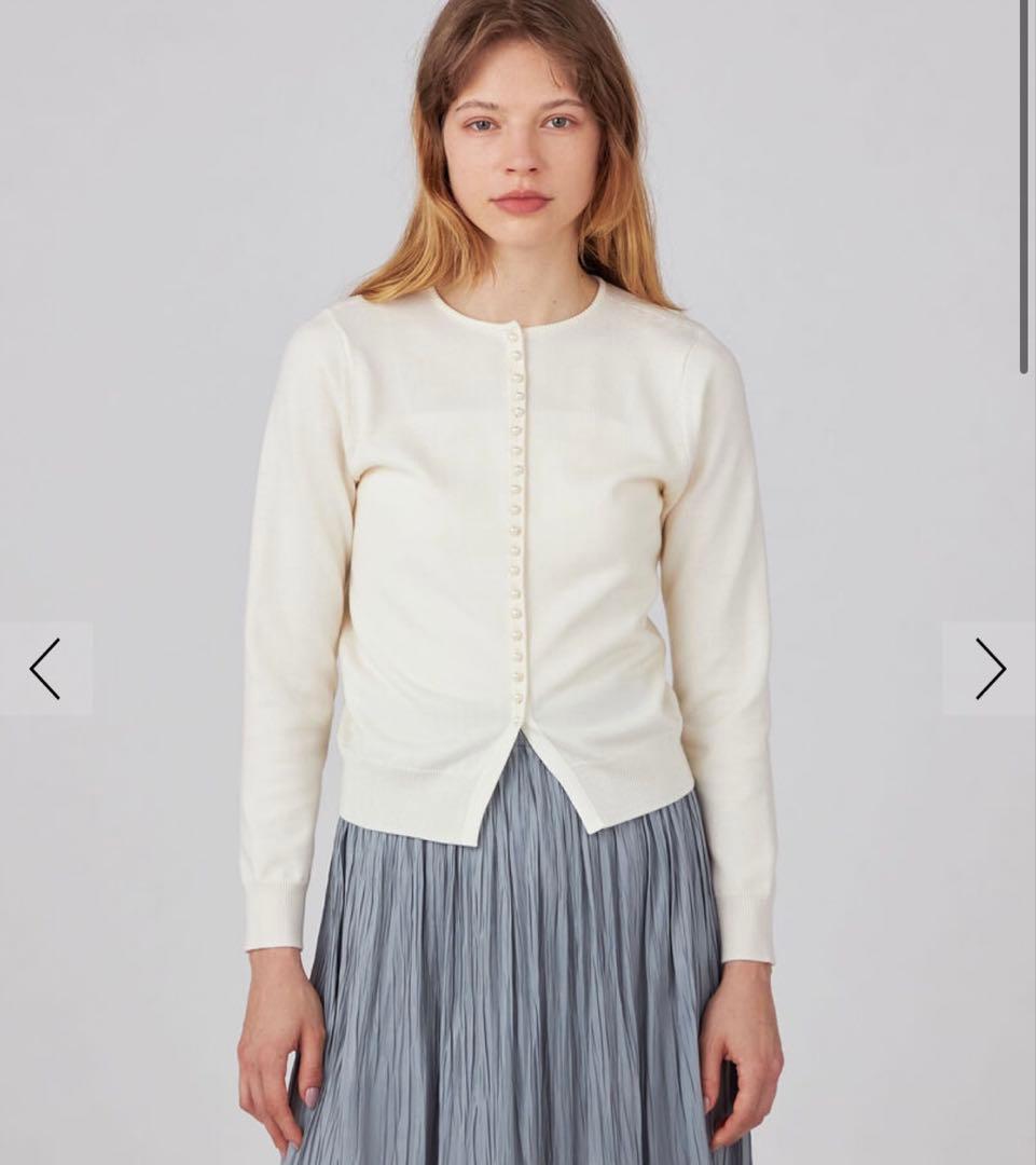 ballsey ウールポリエステルパールコンビ 2-wayプルオーバー　ニット