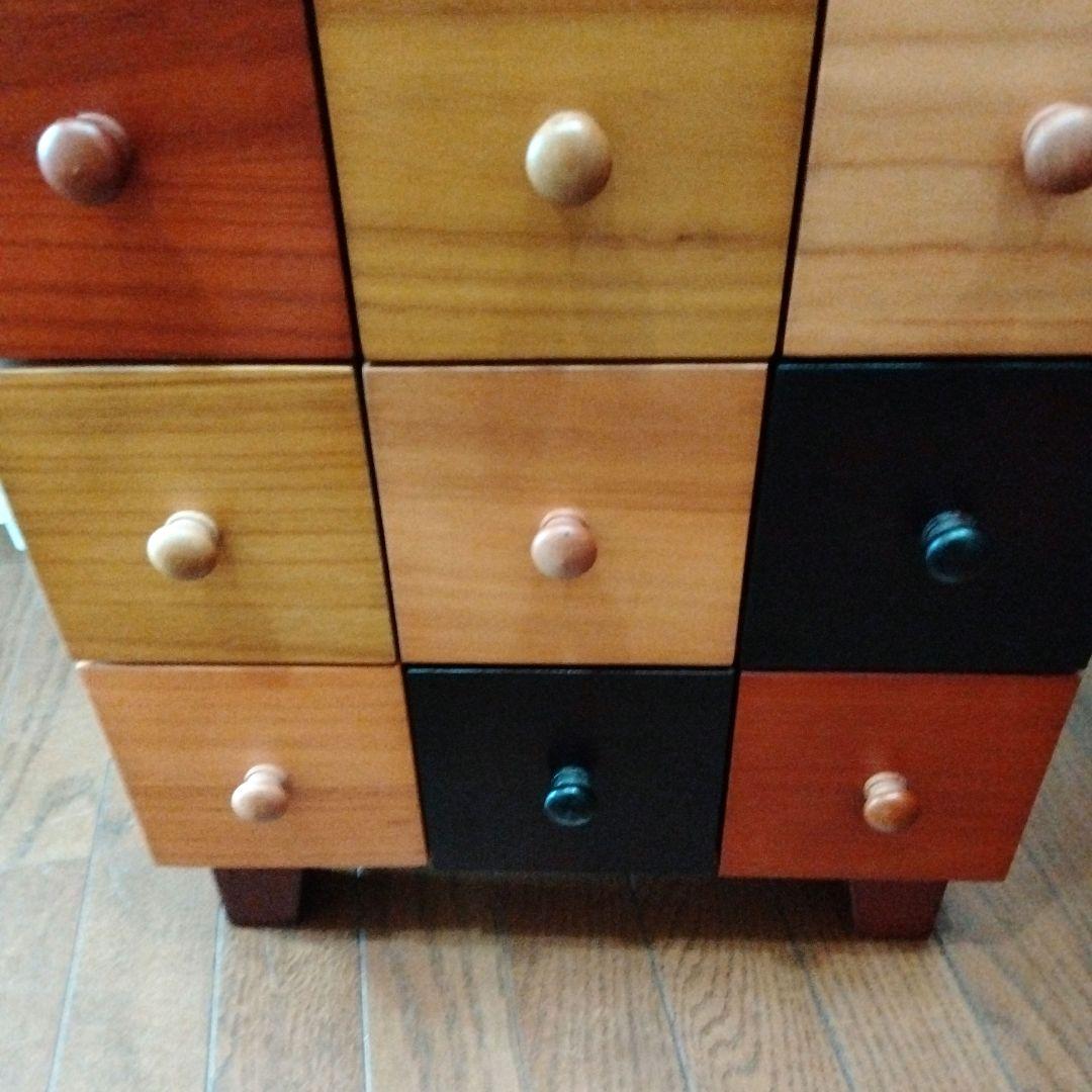 木のぬくもり♡多彩な色合いの木製チェスト♡ 引き出し/シェルフ　木製