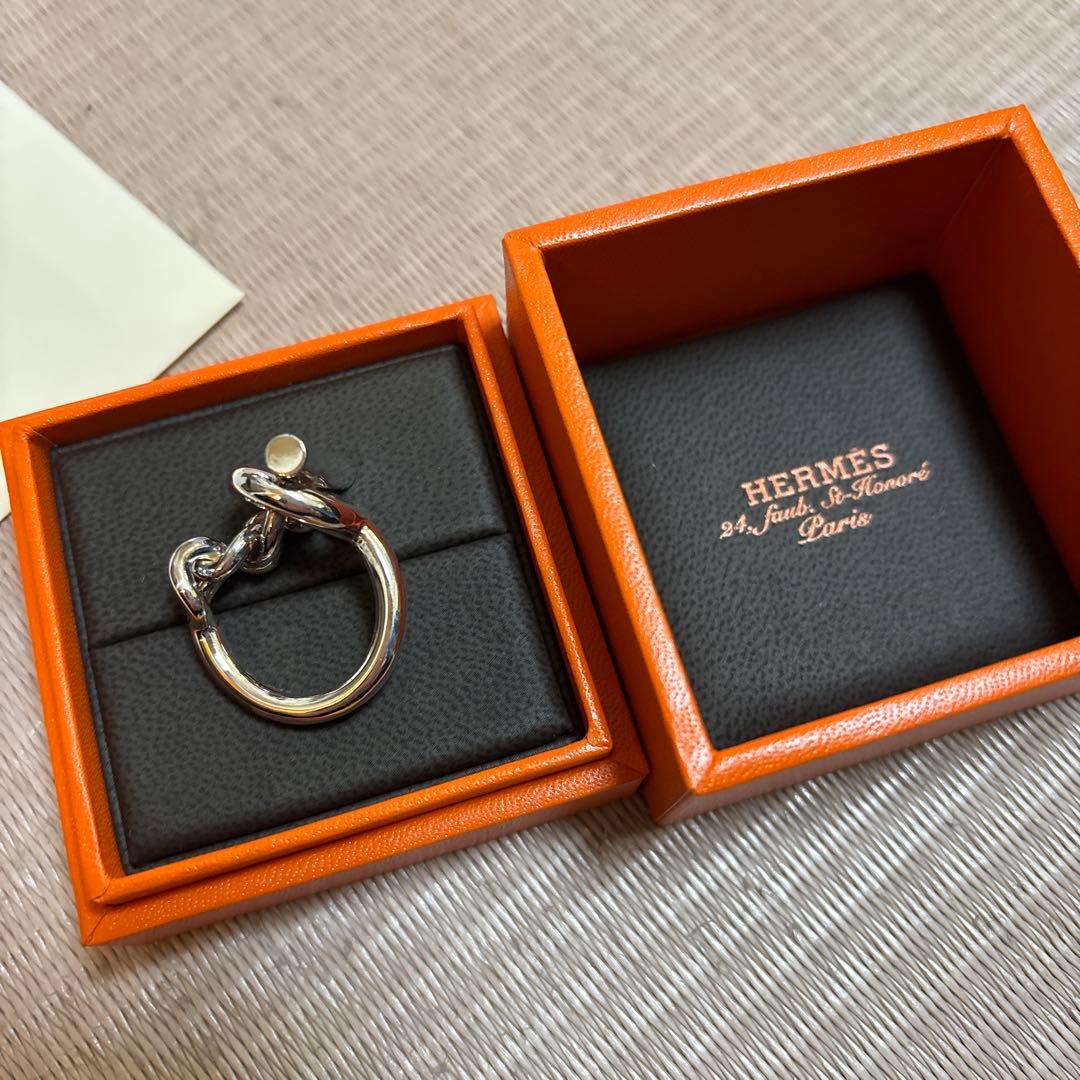 HERMES シルバー リング　クロワゼット　53