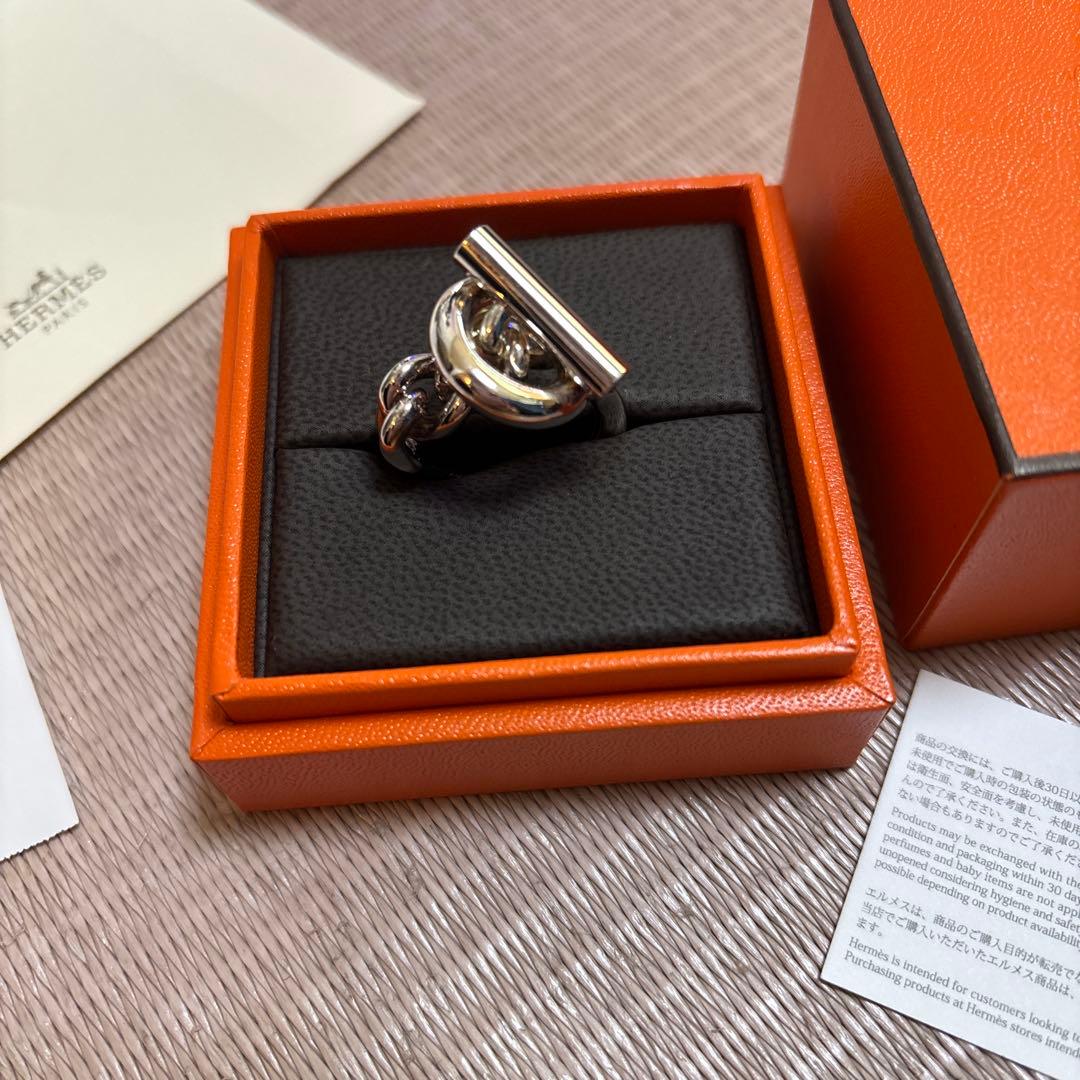 HERMES シルバー リング　クロワゼット　53