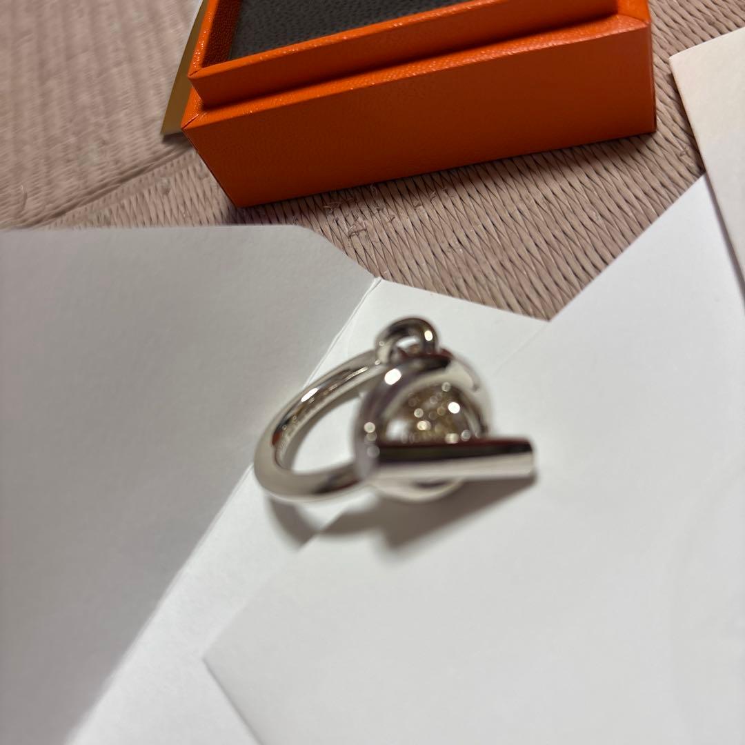 HERMES シルバー リング　クロワゼット　53