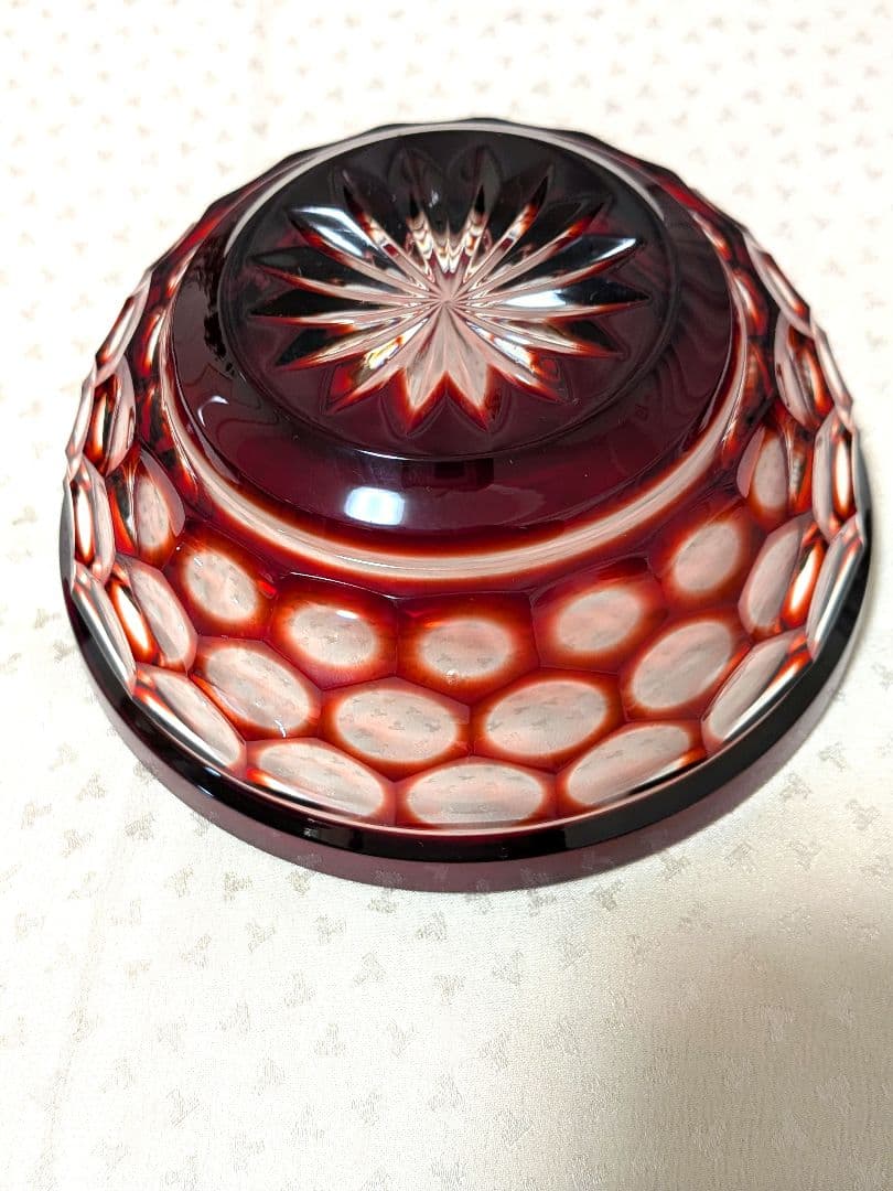 【未使用品】✡カメイガラス×クリスタル•ダルク ✡色被せ切子5脚中1脚無料