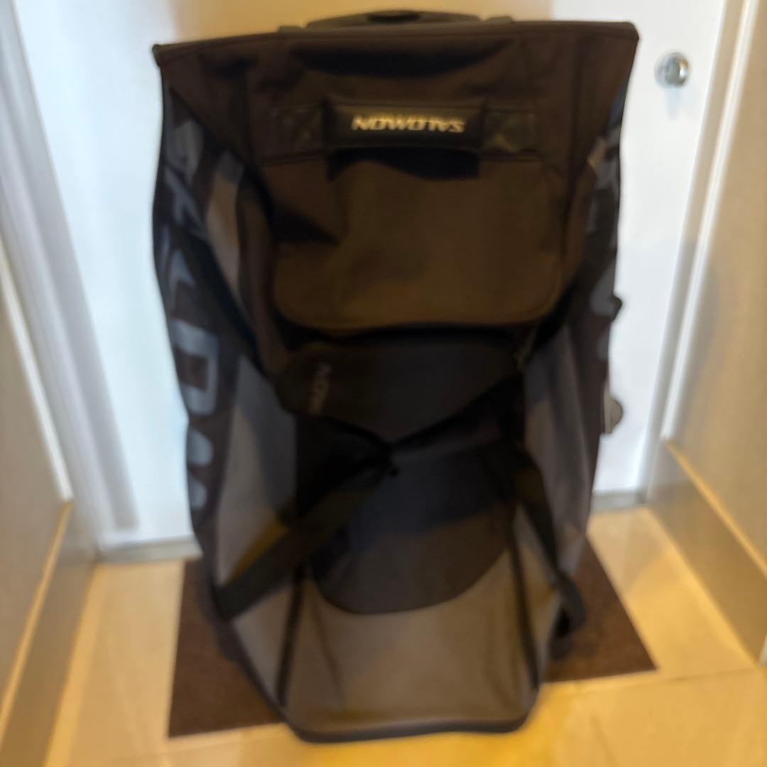 美品！SALOMON サロモン キャリーバッグ 黒100L