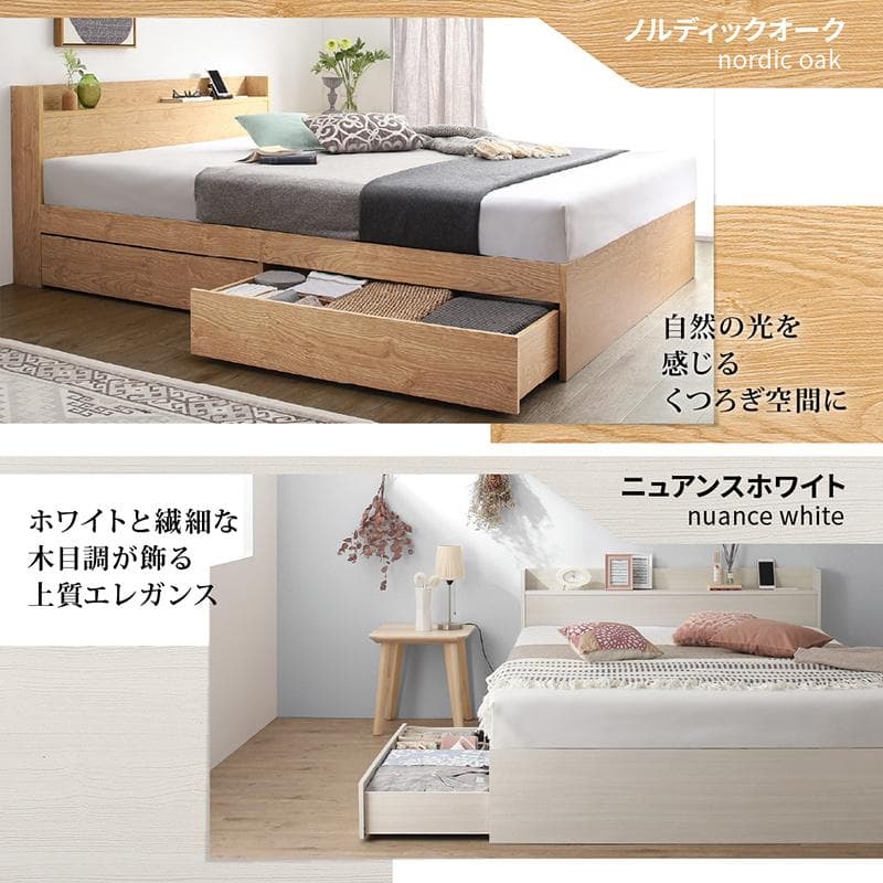 最安値！マットレスなし シングルベッド 　収納 コンセント 送料込み！ 26