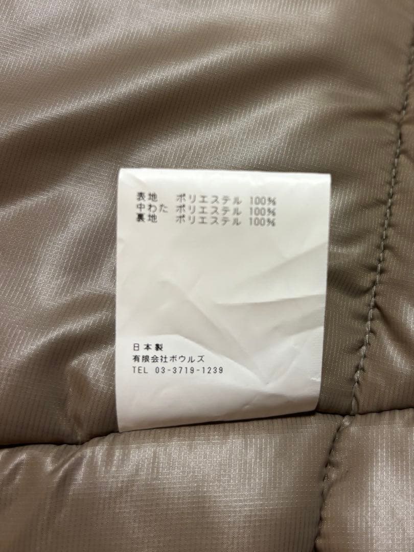 HYKE OXFORD COLLARLESS BIG JACKET ダウン