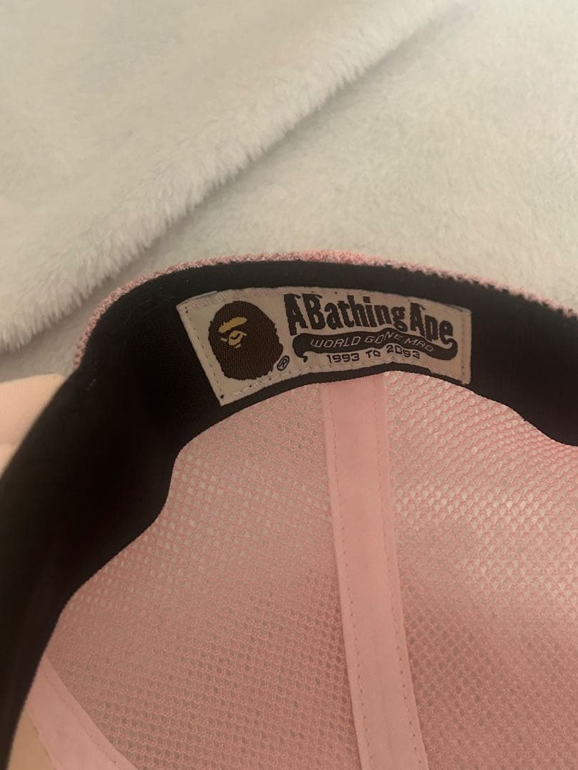 abathingape ラインストーン キャップ ピンク