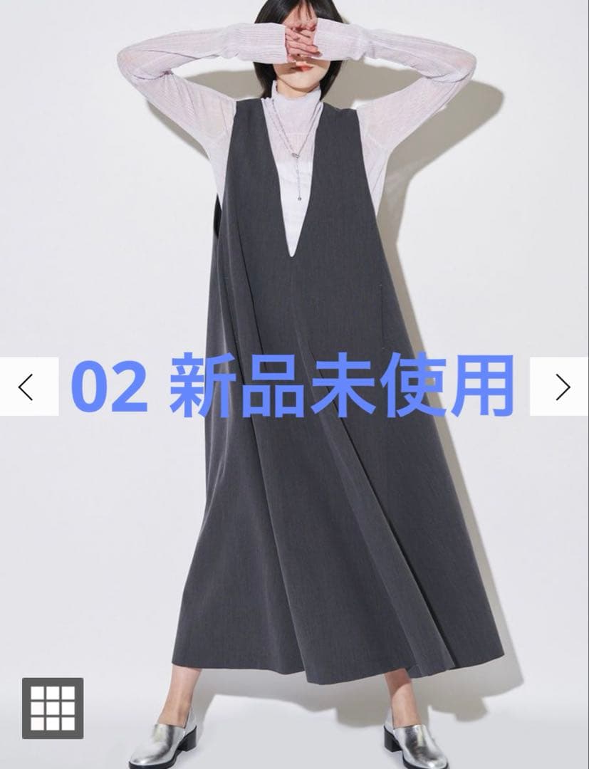 ELENDEEK ディープVネックAラインワンピース 02サイズ　新品未使用