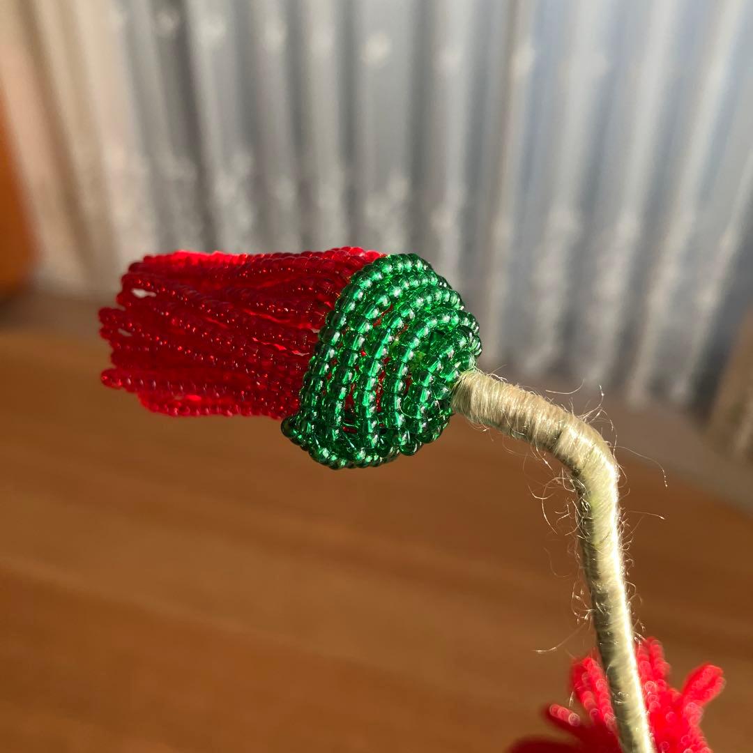 ビーズフラワー　ガーベラ