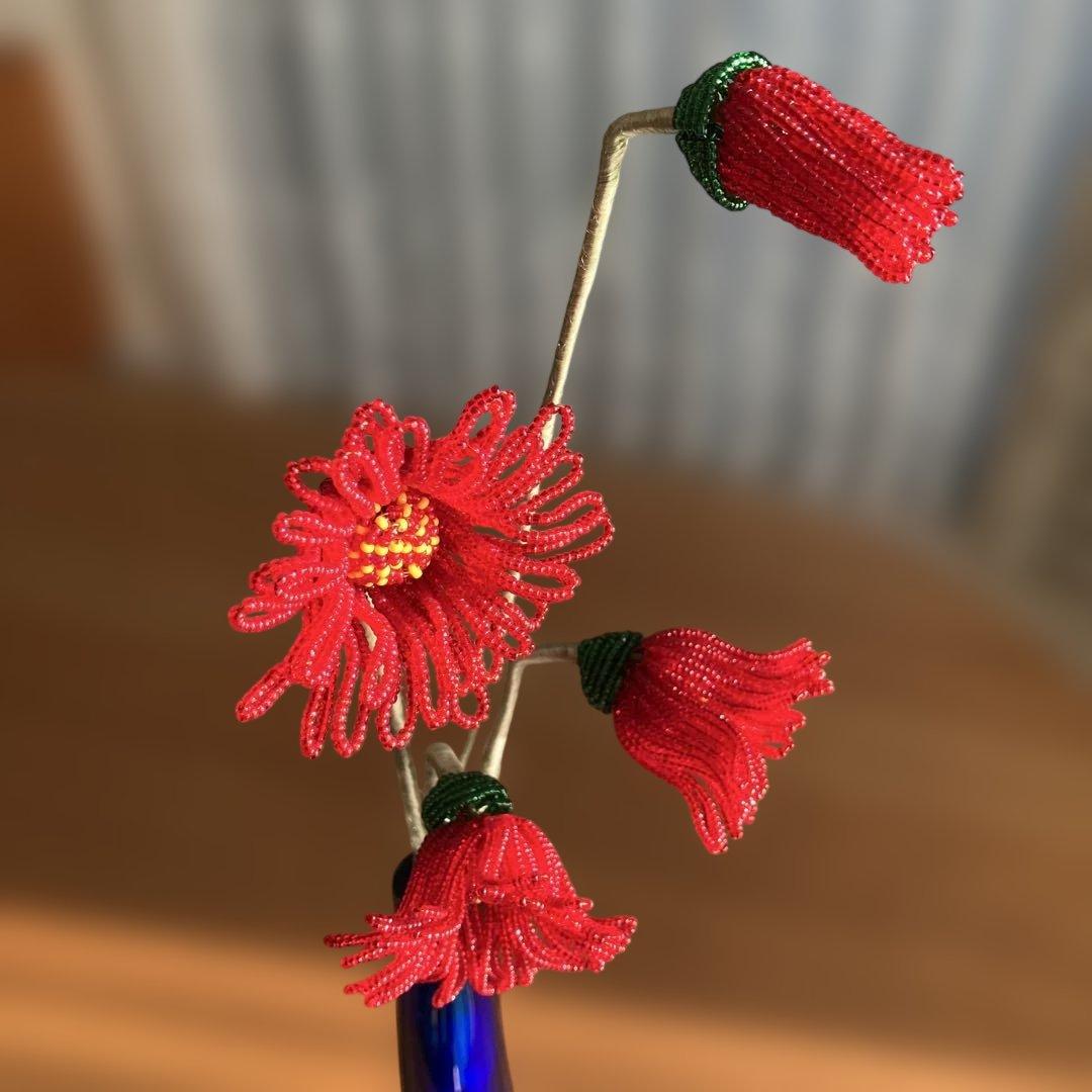 ビーズフラワー　ガーベラ