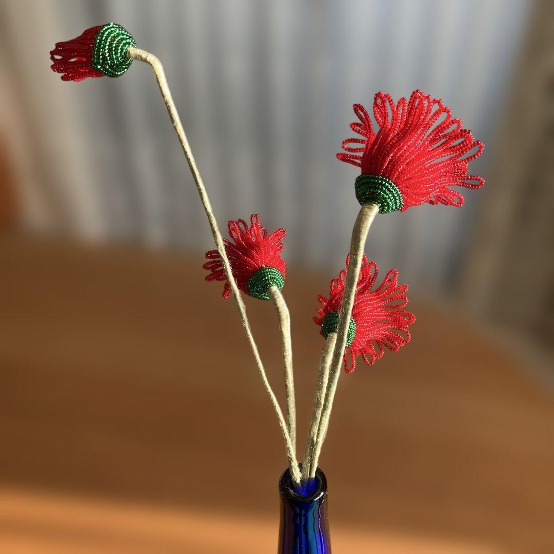 ビーズフラワー　ガーベラ