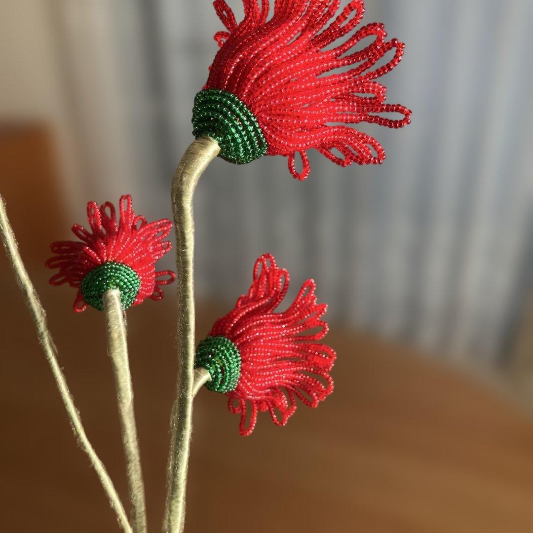 ビーズフラワー　ガーベラ