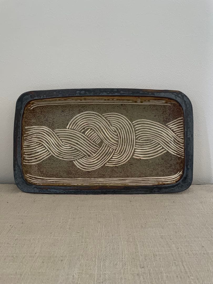 岩井窯　山本教行　長角皿