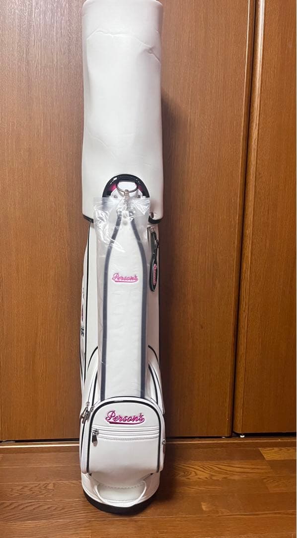 【新品未使用】PERSON'S レディース用　キャディーバッグ 白 ピンク 黒