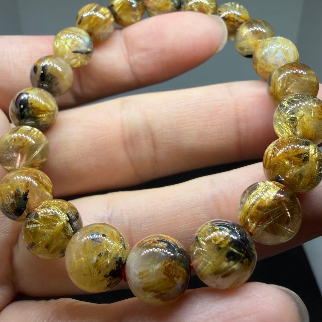 ■ハイクオリティ ゴールド タイチン ルチル クォーツ 078■