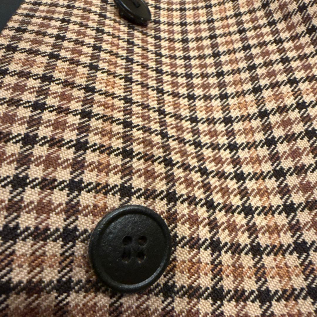 BALENCIAGA チェック柄トレンチコート