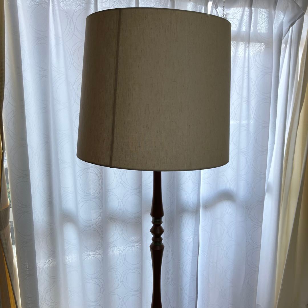 昭和レトロ スタンドライト 布シェードランプ フロアライト フロアスタンド