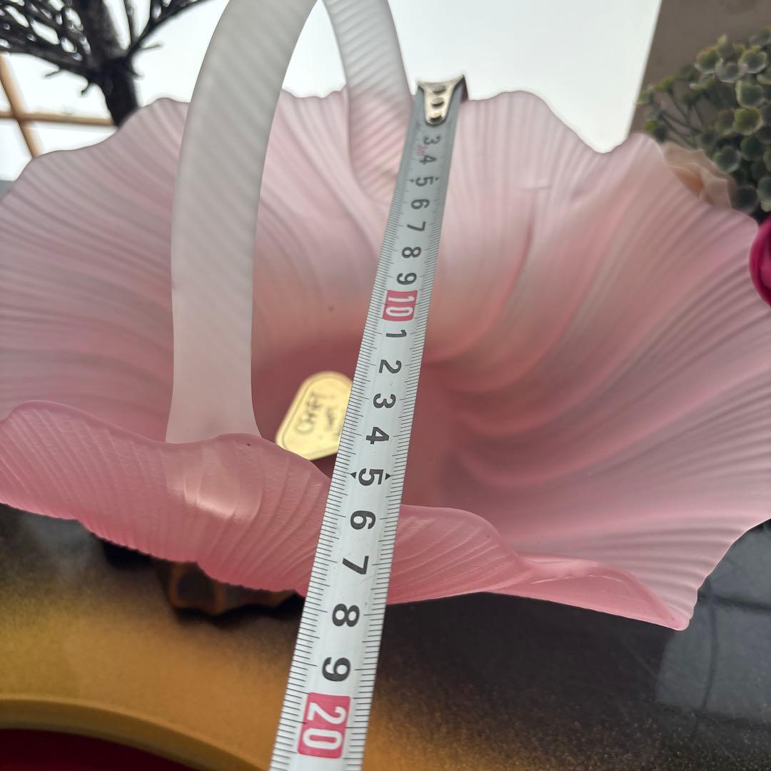 カメイガラス　ガラス籠バスケット