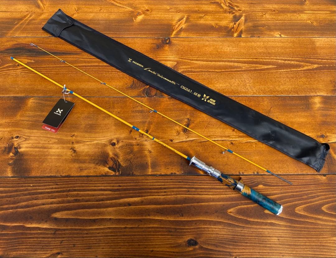 カーボンロッド　トラウトロッド　ベイトロッド　C562UL ウッドグリップ