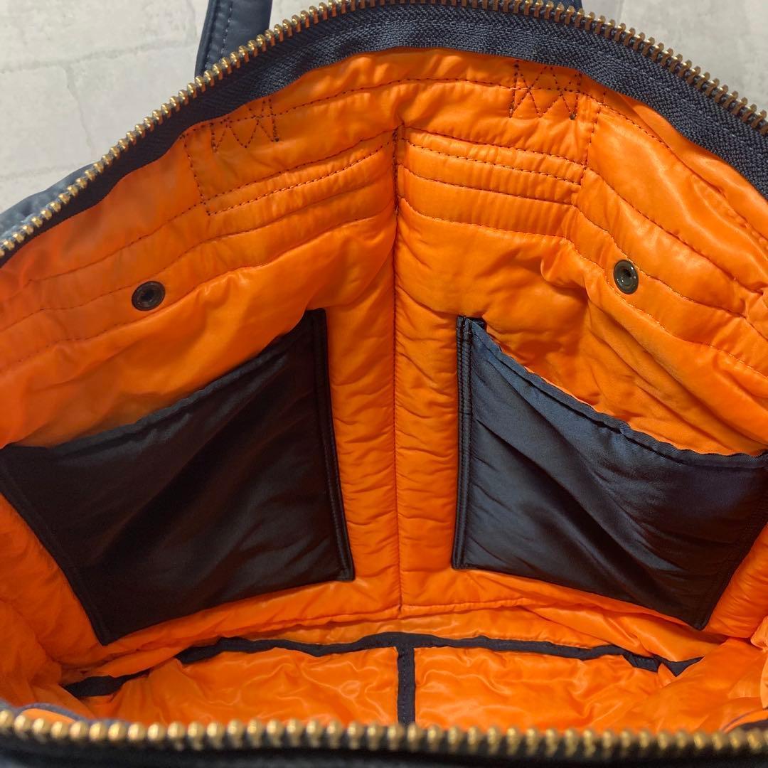 未使用級 新型 ポーター タンカー 2way ヘルメットバッグ アイアンブルー