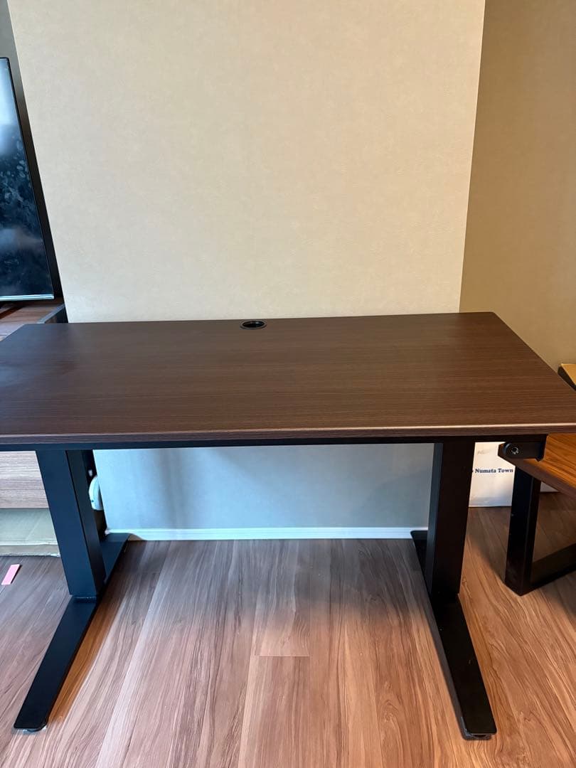 saku saku　ニトリ 昇降デスク マーフィー2 120 DBR