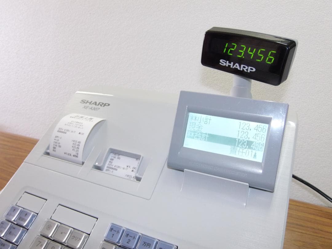 2022年製設定無料SHARP 電子レジスタ XE-A307-W 250429