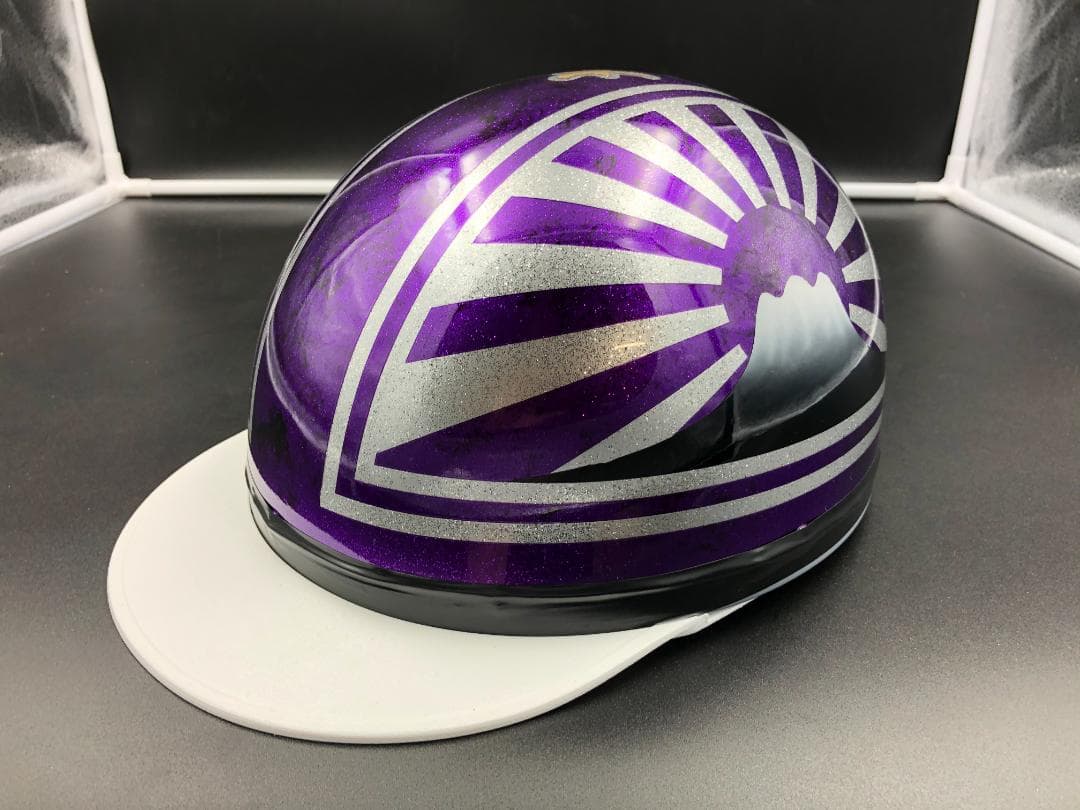 コルク半　カスタム　富士日章　マジック　パープルシルバー　ラメ　高級クリヤ