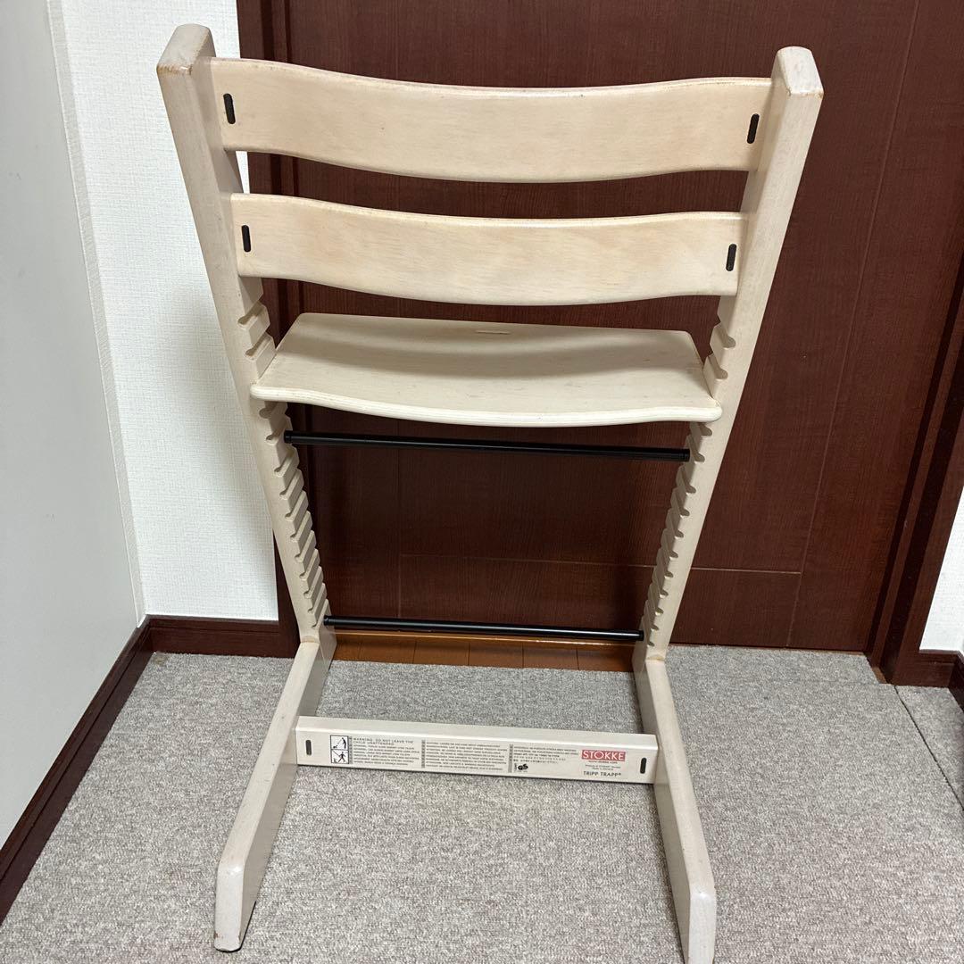 【☆キズあり特価☆】ストッケ　トリップトラップ　ホワイトウォッシュ