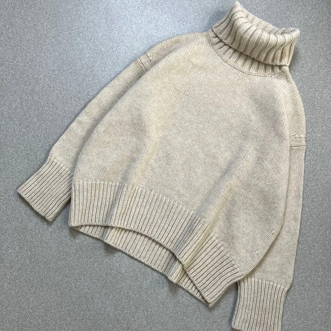 ギャルリー ヴィー ファインウールタートルネックプルオーバー ニット